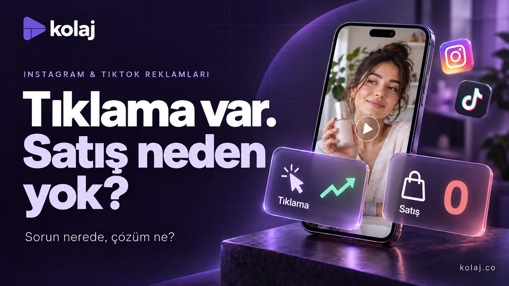 Instagram ve TikTok Reklamları Tıklanıyor Ama Satış Gelmiyor: Neden?